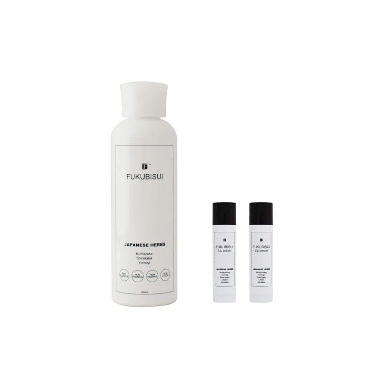 FUKUBISUI Moisturizing Set (Face & Body Lotion, One-touch Cap Type),