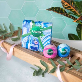 RADOX Relax & Recharge Bath Bomb Gift Set bath bombs blended with minerals & herbs perfect for any occasion 2 piece