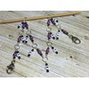Purple Chain Style Knitting Row Counter for Knitters, Number Stitch