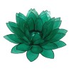 Ebros Gift Teal Green Capiz Seashells Lotus Flower Votive Tea
