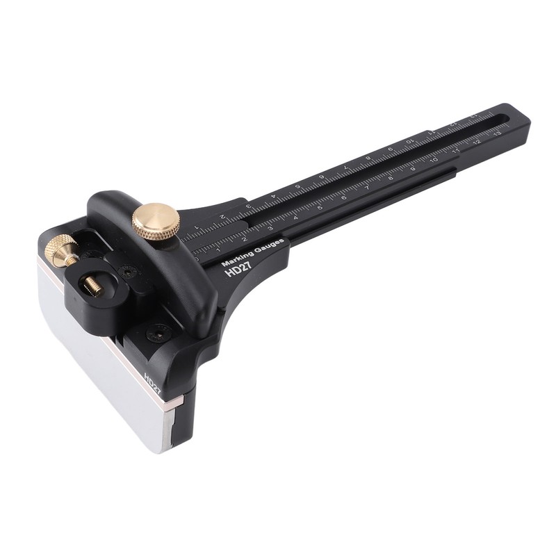 Woodworking Scriber Aluminium Alloy Multifunctional Marking Line Ruler T Type