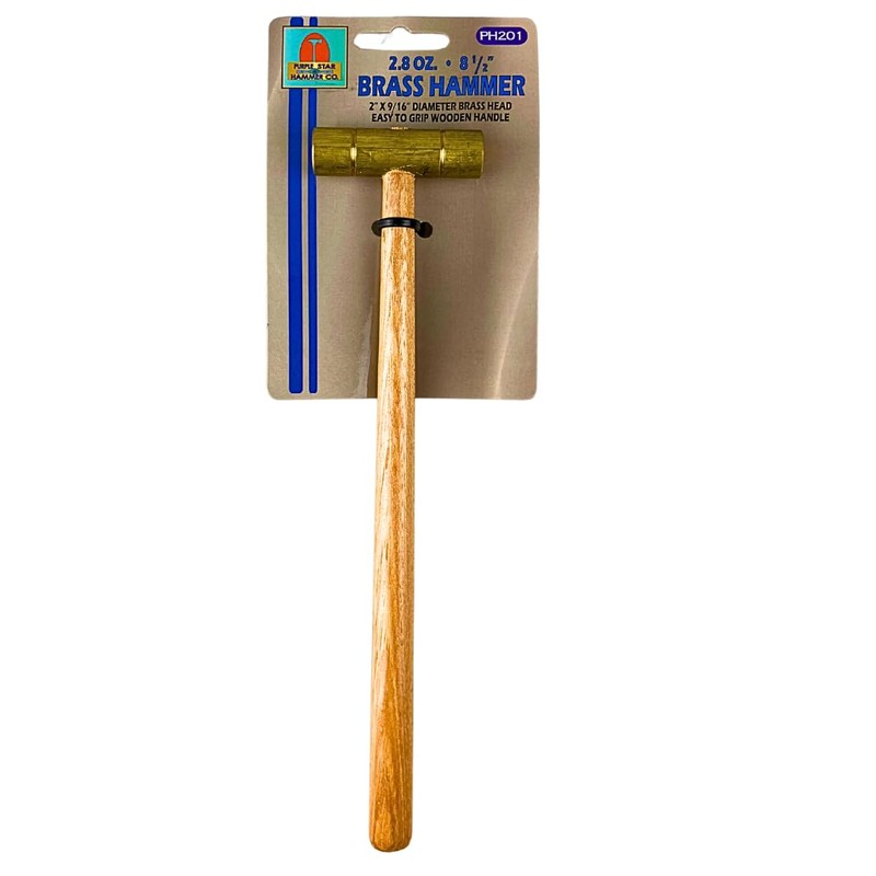 BENCH WIZARD Brass Mallet | Double-Sided 1/2" (1.3 cm) Striking
