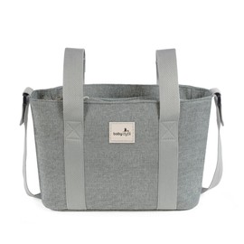 Baby Dyoli. Large capacity bag, grey organiser. Maternity bag for pushchairs. Short handles to attach to the stroller and long for the shoulder.