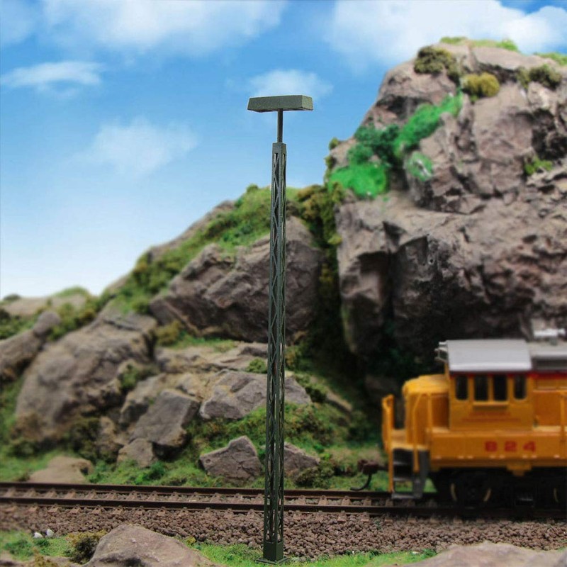 LQS56HO Set of 3 Model Track Lights Track Pole Grid