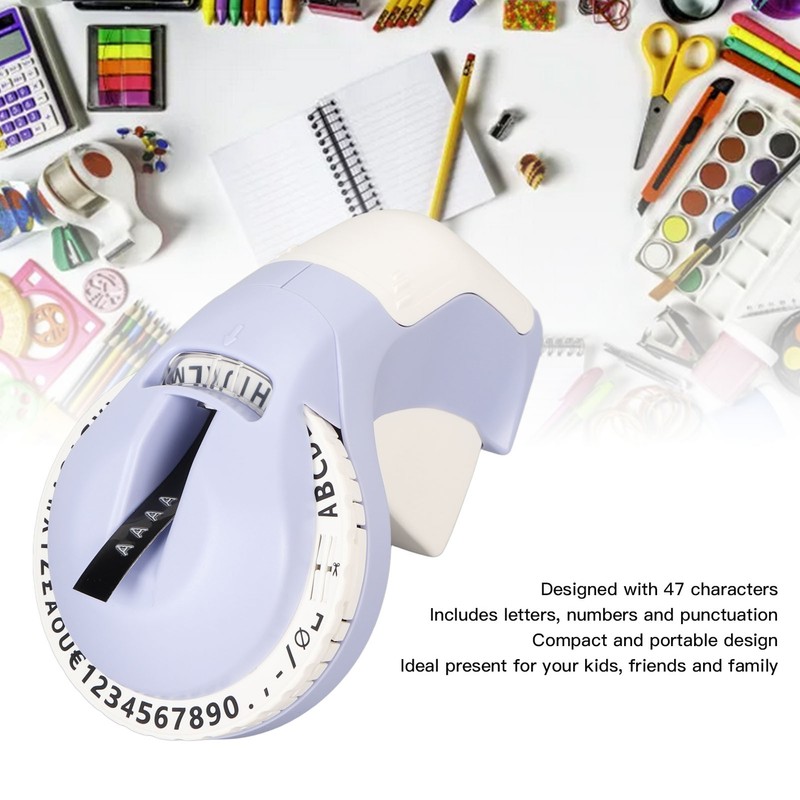 Embossing Label Maker with 2 Rolls Tape 600dpi DIY 47
