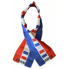 RFCO France Country Lightweight Flag Printed Knitted Style Scarf 8"x60"