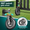 6 Inch Heavy Duty Gate Wheel, 650 lb Capacity, Fits