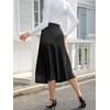 We1Fit Satin Skirt for Women Black Silk Skirts High Waisted