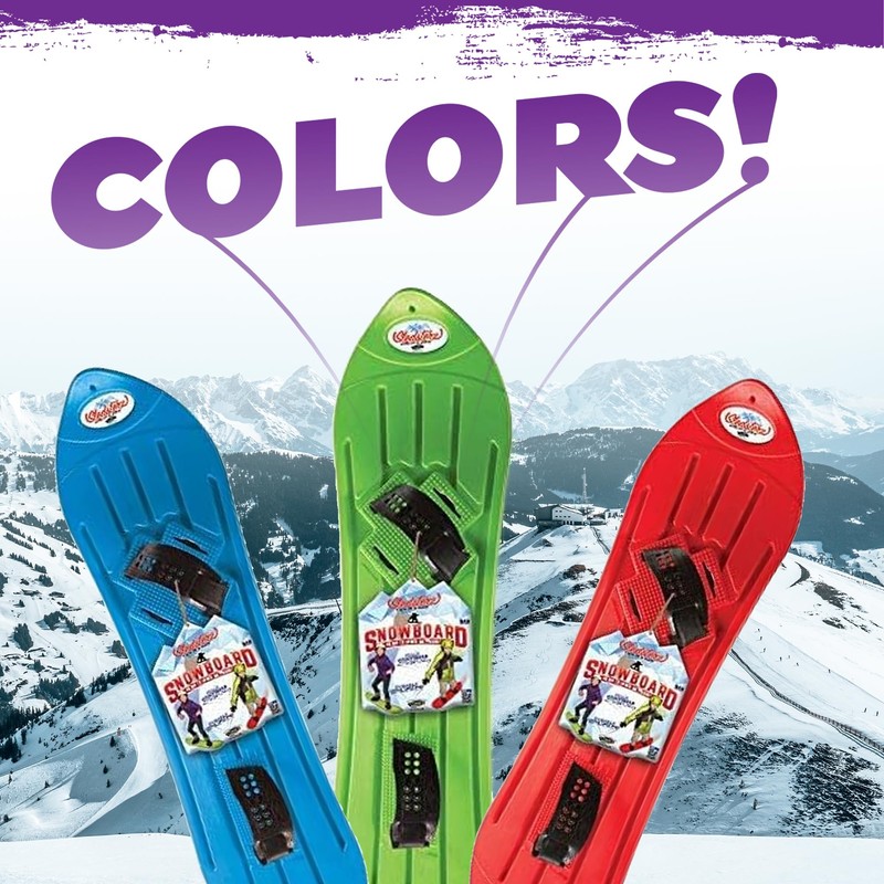 The Original Geospace Sledsterz Kids Beginner Snowboard for Winter Fun