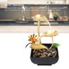 Tabletop Waterfall Fountain 3 Tier Lotus Leaf LED Light Circulating