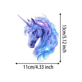2pcs Starry Unicorn Stickers, Waterproof and Scratch Resistant Self-Adhesive Sticker, Suitable for Cars, Laptops, Windows, Walls - Smooth Surface Adhesion |#CZ308