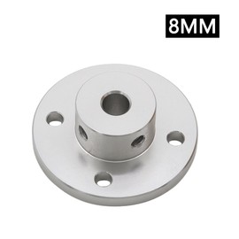 2Pcs 8mm Aluminium Alloy Flange Coupling Connector, Rigid Guide Model Coupler Accessory, Shaft Axis Fittings for DIY RC Model Motors