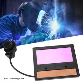 LOCADENCE TX600C Solar Auto Darkening Welding Lens Panel, 4.3 X 3.5in Large View Welding Helmet Mask with High Sensitive Arc Sensor, Welding Helmet Lens with Solar Panel for Welding and Grinding
