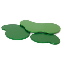 Drechslerei Kuhnert - Easter decoration / spring decoration - Stupsi rabbit accessory: landscape 3 pieces - various sizes - made of wood - made in Germany