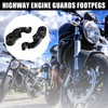 Motoforti Motorcycle Foot Pegs Highway Engine Guard Universal Foot Pegs