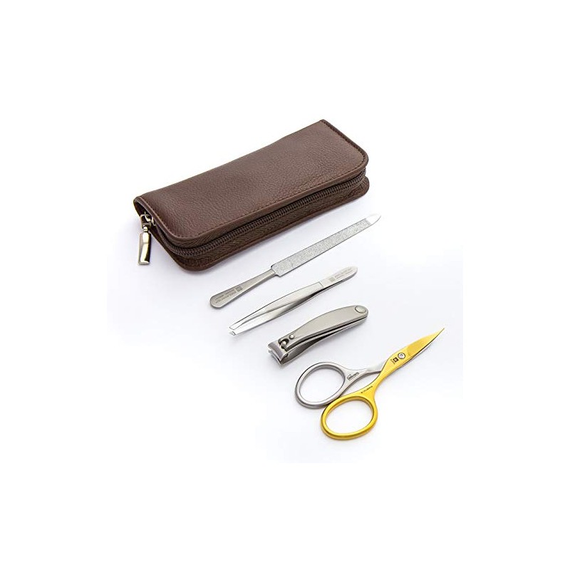 ZOHL Solingen Travel Manicure Set with Self-Sharpening Manicure Scissors In