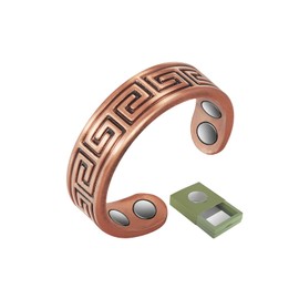 7.5 Inch Vintage Antique Pure Copper Women Men Bracelet Jewelry Magnetic Bracelet Men Gift, Copper