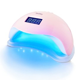 Gel Nail Craft Resin UV+LED 48w LED Light with Motion Sensor Nail Dryer [UV+LED Dual Light Source] UV/LED Light [Warranty] Color: Pink