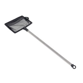Fine Mesh Fish Tank Net with Long Handle – Aquarium Fish Net with Extendable 24-inch Long Handle – Fish Tank Aquarium Accessories
