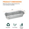 sourcing map 30pcs Aluminum Foil Pie Pans 6.5" Rectangle Disposable