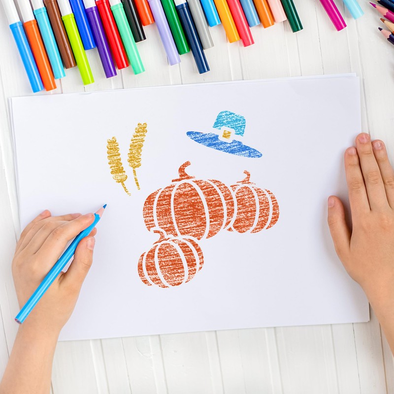 NAKLEO Stencils Painting for Children, Set of 8, 15 x