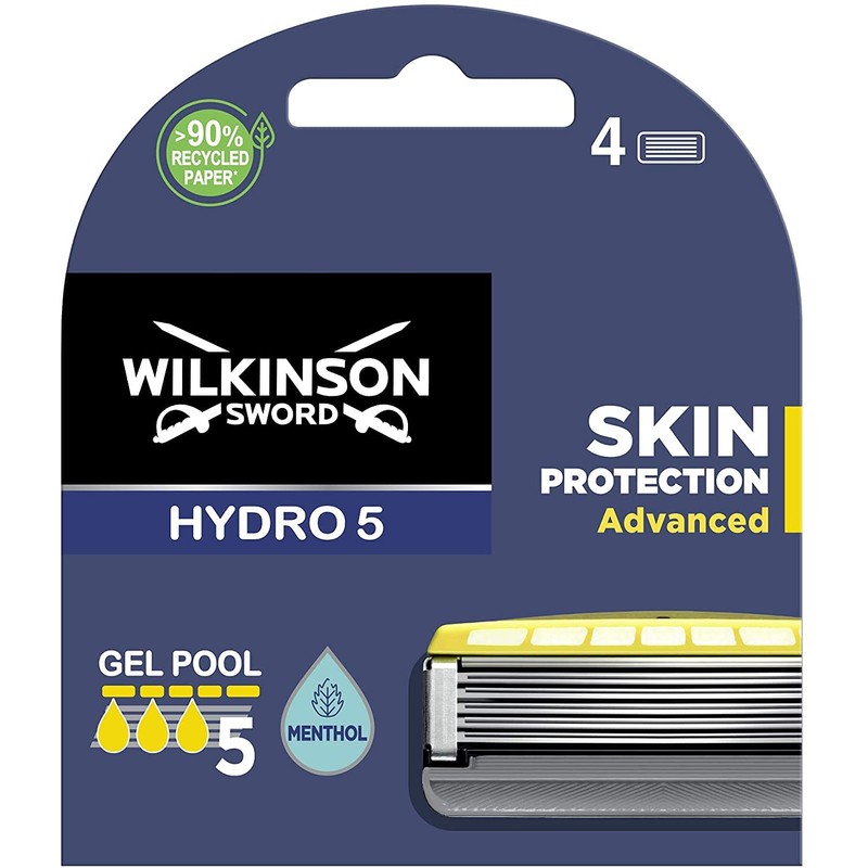 Wilkinson Pack Sword Hydro 5+8 Energizer Mint Razor Blades. 5