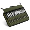 Cutlery Storage Bag Cooking Set Portable Roll up Pouch Bag