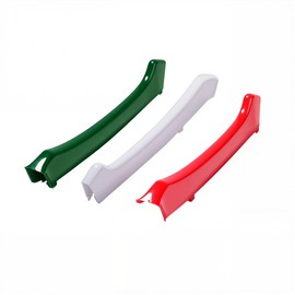 Kühlergrill Folien-Set, 3 Stück, Frontgrill Einsatz Trim, Streifen Grill Abdeckung Aufkleber, teiliges Kühlergrill Stripe Set Aufkleber Sticker Gitter, Für Masarati, Levente dreifarbige Dekorstreifen