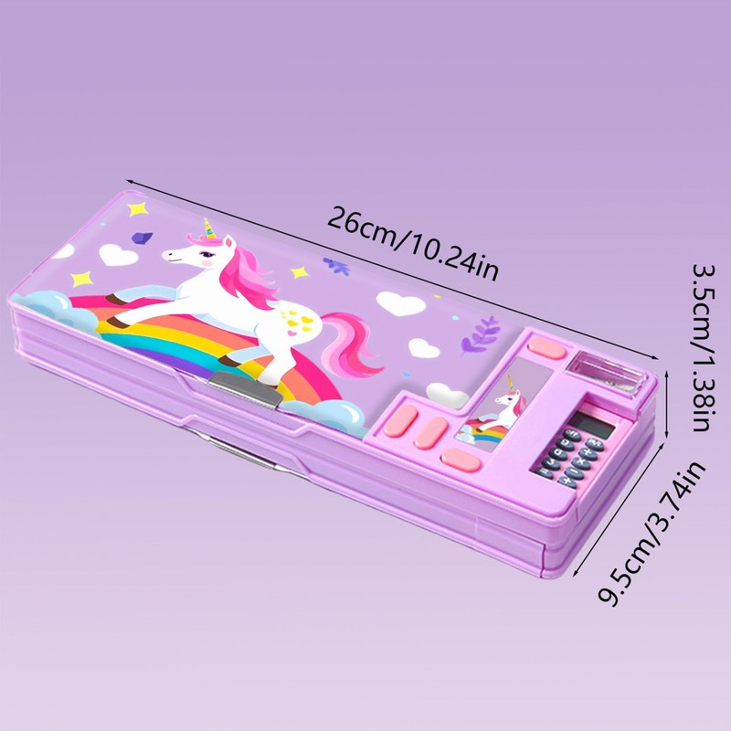Pop Up Multifunction Pencil Case, Cute Cartoon Pen Box Organizer