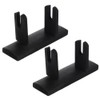 Alipis 2pcs Bamboo Folding Fan Stands - Elegant Japanese and