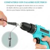 Destapador de Drenaje con Resorte y Adaptador de Taladro, 3