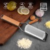 Kitchen Cheese Grater Lemon Zester Flat Handheld Grater Ergonomic Natural