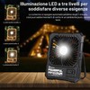 QUMOX Ventilatore da Campeggio Ricaricabile 20000mAh con Luce LED, Telecomando,