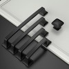 Amerdeco 10 Pack Matte Black Cabinet Pulls 6-1/4 Inch(160mm) Hole