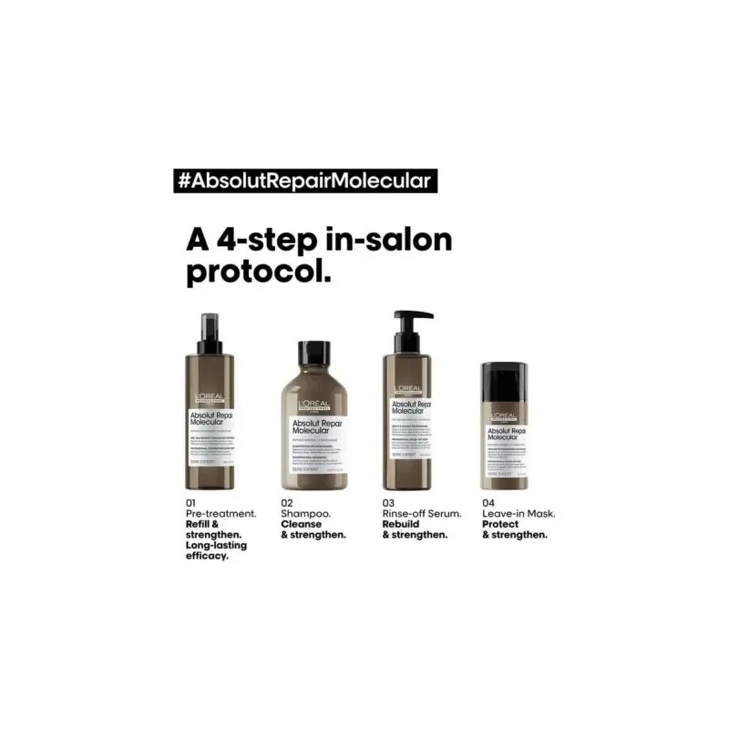 Kit Lorealabsolut Repair Molecularshampooserúmmascarilla