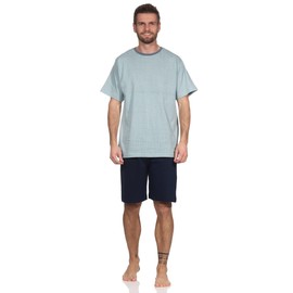 Good Deal Market Men's Shorty Pyjamas Various Models German Sizes M L XL XXL, All-over on aqua