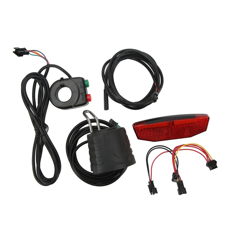 Electric Bike QD168 Front Light DR001 Rear Light Set with
