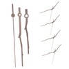 Gadpiparty 5 Sets of Clock Hands Wooden with Copper Sleeve