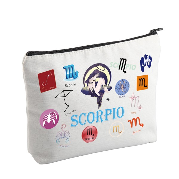 Astrology Gifts Constellation Makeup Bag Zodiac Sign Birthday Gifts Cosmetic Bag Horoscope Gifts Zodiac Sign Gifts Bag, scorpion bag, New