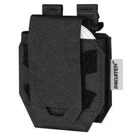 INKUITEN Handcuff Pouch，MOLLE Handcuff Holster fits Multiple Cuffs，Handcuff Case for Duty Belt Tactical Vest Law Enforcement Security Officer Accessories Quick Release