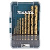 Makita HSS-TIN D-72849 Drill Bit, Set of 10, Case Included,