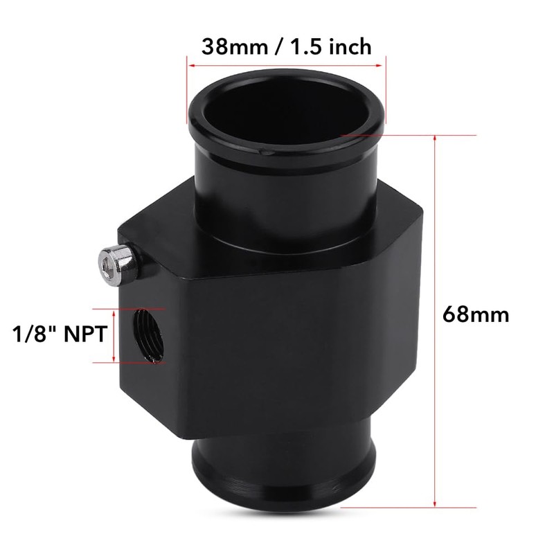American Volt Automotive Engine Radiator in-Line Hose Fitting Adapter Water