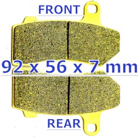 Master Chen Brake Pads for Harley Davidson Road King FLHR FLHRC Classic Special FLHRXS 2008 2009 2010 2011 2012 2013 2014 2015 2016 2017 2018 2019 2020 2021 2022 FA409 Front Rear Brakes MC0103