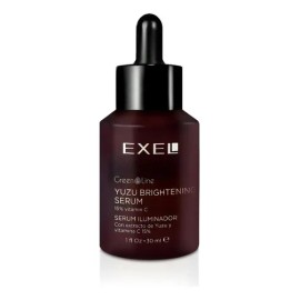 Sérum Facial Iluminador con Vitamina C y Ácido Hialurónico de Exel Green Line, Vegano para Todo Tipo de Piel, 30 mL                                   