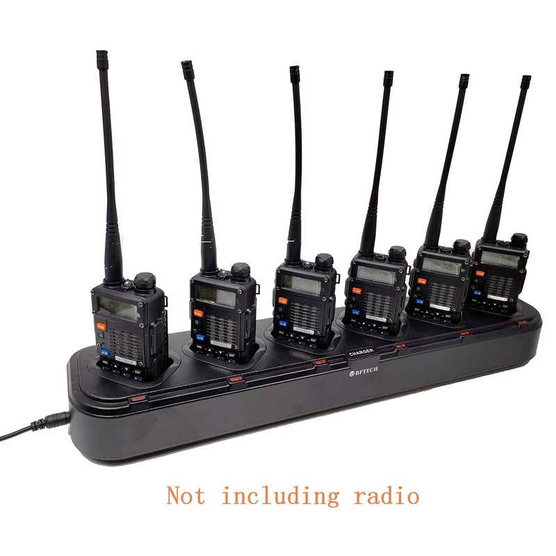 BFTECH DC-5-6 6-Way Gang Charger for BF-F8RT,BF-F8HP, UV-5RIII,BF-F5XT, BF-F5XP, BF-F8+,