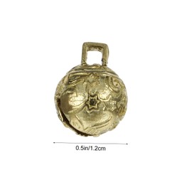 VILLFUL 6pcs Jingle Bells DIY Craft Ornaments for Christmas Tree Wall Door Home Decoration Bells for Festive Crafts Holiday Music