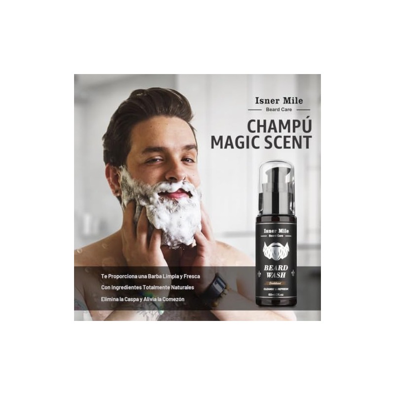 XIKEZAN - Kit para Crecimiento y Cuidado de Barba: Aceite,