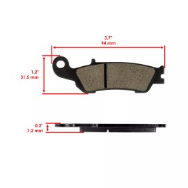 Caltric Front & Rear Brake Pads for Yamaha YZ250 YZ250F YZ250X Competition 250 2008-2020