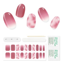 Topforce Gel Nail Seal, Curing Type (20 Pieces) Nail Seal, Curing Type, Gel Nail Seal, For Hands, Just Stick, Long Lasting, Gel Nail Seal, Popular Design, Easy Off (Under Cherry Blossoms)