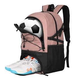 Soccer Backpack with Ball Holder - 30L Lightweight Water-Resistant Sports Bag for Men & Women, Ideal Football Equipment Backpack for Basketball Volleyball Training & Matches